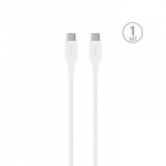 Cable USB-C to USB-C USB 2.0, 1m, by Puro White