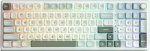 Royal Kludge RK-R98 RGB Sky Cyan laidinė klaviatūra | 96%, Hot-swap, Beige switches, US