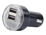 EnerGenie EG-U2C2A-CAR-02 2-port USB car charger, 2.1 A, black
