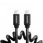 CABLE USB-C TO USB-C 1.1M 60W/TWISTER BLK BUCM-CM20TB AXAGON