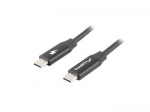 Lanberg USB-C 2.0 Cable, Quick Charge 4.0 | CA-CMCM-40CU-0018-BK | USB Type-C to USB Type-C | 1.8 m