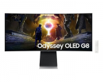 Samsung Odyssey OLED G8 G85SD 175Hz lenktas monitorius su garsiakalbiais ir AMD FreeSync Premium Pro technologija | 34 colių | 3440x1440, 21:9, 110ppi | Reakcijos laikas: 0.03ms (GtG) | Jungtys: HDMI, DisplayPort, USB-B 3.0, USB-A 3.0 | Pakreipimas,  ...
