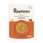 APPLAWS Chicken breast with pumpkin in broth - &scaron;lapias kačių maistas - 70g
