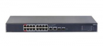 Switch|DAHUA|DH-SG4020LP|Switch layer L2|16xRJ-45 ports|RJ-45 Ports Type Gigabit Ethernet (10/100/1000)|2xGigabit Ethernet (copper) ports quantity|2xSFP module slots quantity|16xPower over Ethernet (PoE) ports quantity|Total Power over Ethernet (PoE) ...