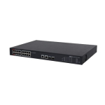 PoE &scaron;akotuvas 1000Mbps 16portu+2G uplink + 2SFP