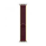 49mm Burgundy Trail Loop - S/M - Natural Titanium Finish
