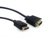 GEMBIRD CCP-DPM-VGAM-6 DisplayPort to VGA adapter cable Black 1.8m
