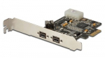 DIGITUS IEEE 1394b Interface Card PCIexpress 3 Port 2x9-Pin Extern+1x9-Pin Intern XIO2213B chipset