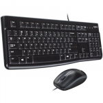 Logitech | Desktop MK120 | Wired keyboard | USB | Mouse included | US | Black