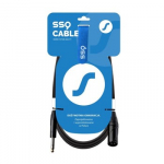 SSQ JSXM1 - XLR vyri&scaron;ka jungtis - Jack stereo 6,3 mm kabelis, 1 m