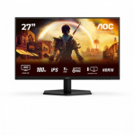 AOC Q27G42XE 180Hz LED GAMING monitorius su IPS technologija (nVIDIA G-Sync suderinamumas) | 27 colių | WQHD (2560x1440, 16:9, 109ppi) | Reakcijos laikas: 0.5ms (MPRT) | 178&deg;/​178&deg; | Jungtys: DisplayPort, HDMI, 3.5mm | Tilt, VESA, Kensington Security