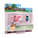 MINECRAFT S2 3D WIND-UP TOY - BABY ZOMBIE and PIG