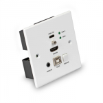 AV Ilgintuvas - LINDY Cat.6 HDMI 4K60 ir Type C HDBaseT JK Sieninės Plok&scaron;tės KVM Ilgintuvas, 150 m