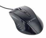 Gembird optical mouse MUS-4B-02, 1200 DPI, USB, Black, 1.35m cable length