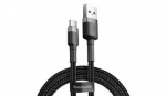 CABLE USB TO USB-C 1M/GRAY/BLACK CATKLF-BG1 BASEUS