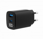 Gembird 2-port 30W USB fast charger, LCD | TA-UC-PDQC30LCD-BK-01