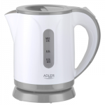 Adler | Kettle | AD 1371g | Electric | 850 W | 0.8 L | Stainless steel/Polypropylene | 360&deg; rotational base | White/Grey