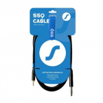 SSQ MiJS1 - Kabelis Jack Stereo 3,5 mm - Jack stereo 6,3 mm, 1 m