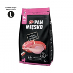 PAN MIĘSKO Ver&scaron;iena su putpele L - sausas maistas &scaron;uniukams - 9kg