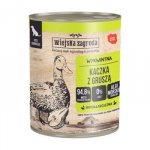 WIEJSKA ZAGRODA Duck with pear - drėgnas ėdalas &scaron;unims - 800g