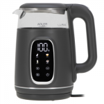 Adler Kettle with LED Display | AD 1305 | Electric | 2200 W | 1.7 L | Plastic | 360&deg; rotational base | Grey