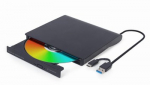 DVD RW USB3/USB-C 8X EXT RTL/BLACK DVD-USB-031 GEMBIRD