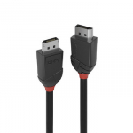 DisplayPort Kabelis - LINDY Black Line DisplayPort 1.2 Kabelis, M/M, 3 m, Juodas
