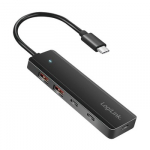 Slim USB-C hub, 4-ports 2xUSB-A, 2xUSB-C