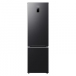 Samsung, NoFrost, 390 L, 203 cm, matinis juodas - &Scaron;aldytuvas