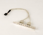 GEMBIRD CCUSBRECEPTACLE Receptacle on bracket 10P housing 25cm