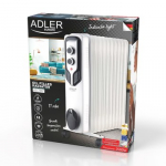 Adler | Oil-Filled Radiator | AD 7817 | Oil Filled Radiator | 2500 W | Number of power levels 3 | White