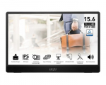 MSi PRO MP161 E2U LED monitorius su garsiakalbiais ir IPS technologija | 15.6 colių | FULL HD (1920x1080 (FHD), 16:9, 141ppi) | Reakcijos laikas: 4ms (GtG) | Jungtys: HDMI, USB-C su DisplayPort