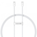Baseus Superior Duomenų perdavimo kabelis i&scaron; USB C į USB C 1 m 30 W Balta