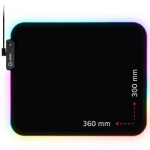 LORGAR Steller 913 RGB pelės kilimėlis | 360x300x3mm