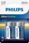 Philips Ultra Alkaline, LR14E, C2, 2 vnt. - Elementai