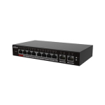 PoE &scaron;akotuvas valdomas100Mbps 8portų+2G uplink, Hi-PoE