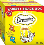 DREAMIES Variety Snack Box - skanėstas katėms - 12x60 g