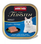 ANIMONDA Vom Feinsten Adult Salmon with shrimp - &scaron;lapias kačių maistas - 100g
