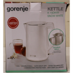 SALE OUT. GoGorenje K15DWW Kettle, Electric, Capacity 1.5 L, Power 2200 W, Plastic, White | Kettle | K15DWW | Electric | 2200 W | 1.5 L | Plastic + metal | 360&deg; rotational base | White | DAMAGED PACKAGING | Gorenje Kettle | K15DWW | Electric | 2200 W ...