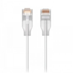 Ubiquiti UACC-Cable-Patch-EL-0.3M-W Nano-thin patch cable with 2.5 GbE support designed to show Etherlighting effects
