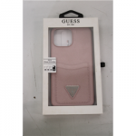 SALE OUT. Guess GUHCP13XPSATPP iPhone 13 Pro Max 6,7" r&oacute;żowy/pink hardcase SaffianoTriangle Logo Cardslot DIRTY PACKAGING | GUESS DIRTY PACKAGING