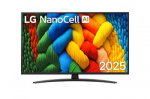 LG NanoCell AI 43NANO81A6A 109,2 cm (43") 4K Ultra HD Smart TV &bdquo;Wi-Fi&ldquo; Juoda