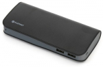 Platinet power bank Leather 15000mAh, black (43674)