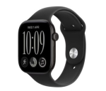 Apple Watch Series 12 GPS + Cellular 42mm Black Aluminium Case with Black Sport Band - M/L