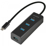 I/O HUB USB-C 4PORT CHARGING/0.4M HUE-S2C AXAGON