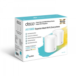 TP-LINK DECO X20 AX1800 visapusi&scaron;ka namų tinklo Wi-Fi 6 sistema | Spartesnis greitis | Padidinta vientisa aprėptis | Aprėptis iki 1220 m | Suderinama su Alexa | 2 vnt.