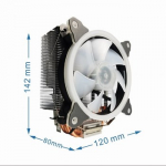 GEMBIRD CPU cooling fan Huracan ARGB X130 12cm 150 W multicolor LED 4 pin