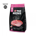 PAN MIĘSKO Ver&scaron;iena su putpele XS - sausas maistas &scaron;uniukams - 9kg