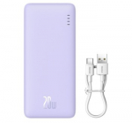 Baseus Airpow - 20 000 mAh 20 W galios i&scaron;orinis akumuliatorius (violetinis)