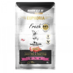 EUPHORIA Fresh Junior Turkey with rabbit XS/S - sausas maistas &scaron;unims - 50g